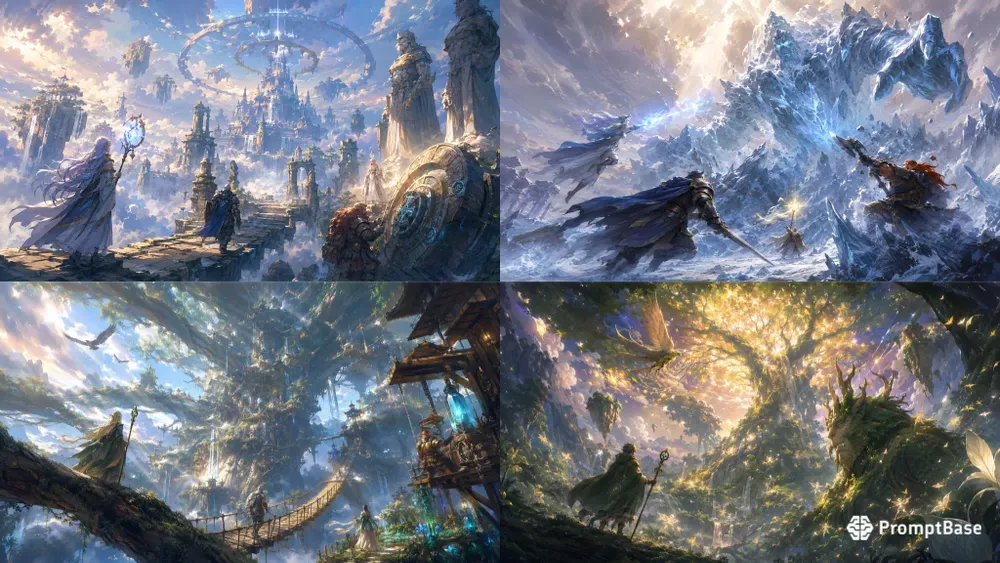 Cinematic Fantasy Anime Key Art