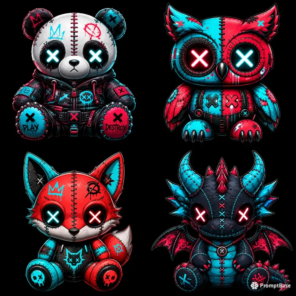 Cyber Pop Plush Toy Animals