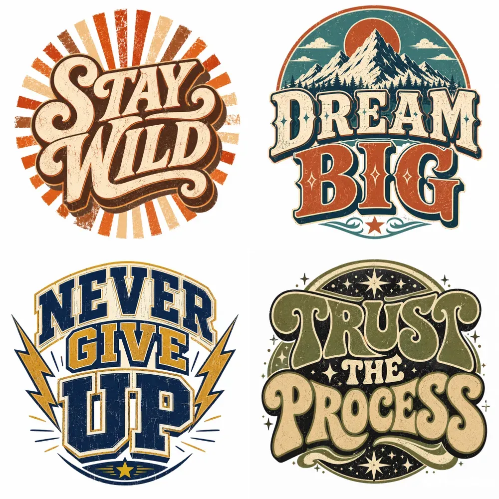 Retro Typography Tshirt Generator