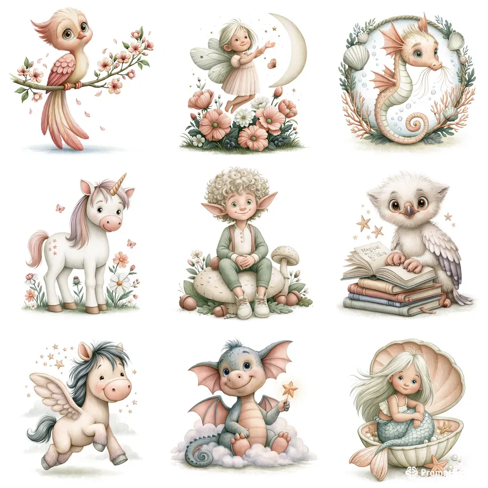 Magical Nursery Creature Clipart