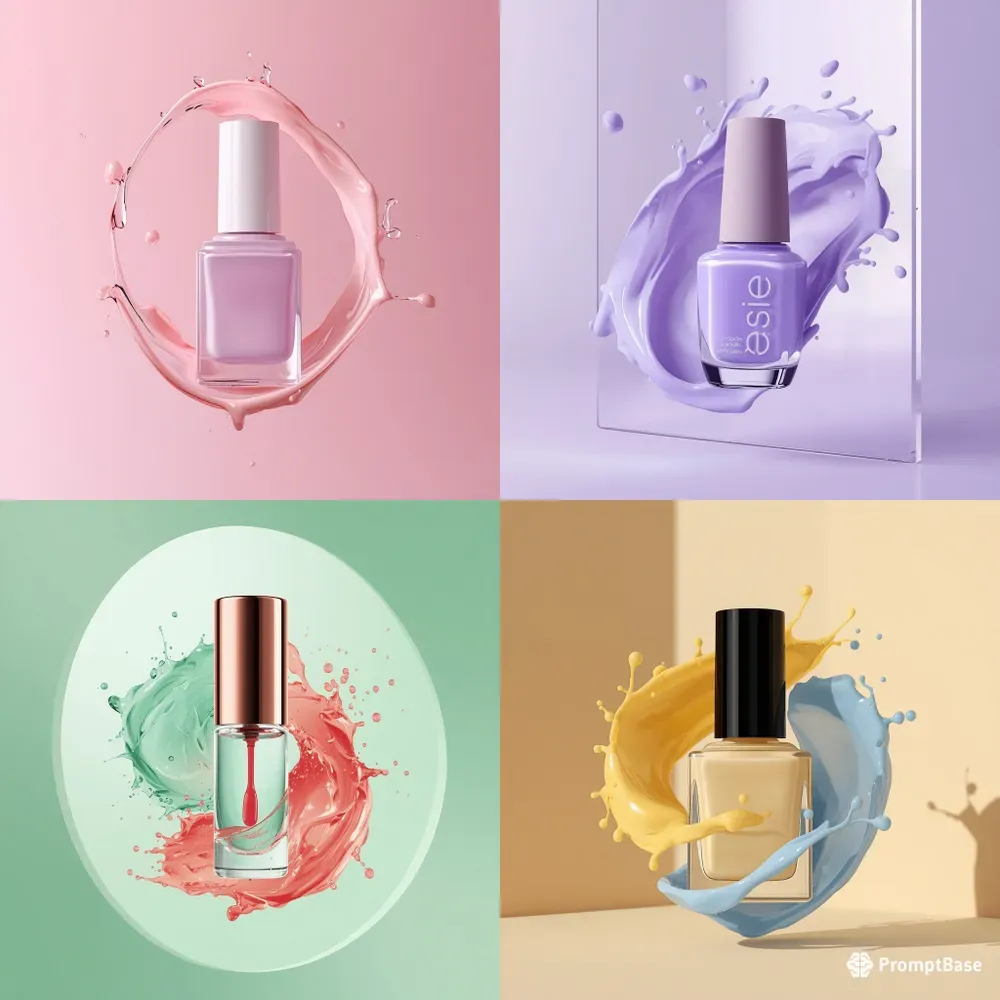 Nail Polish Splash Studio Photography