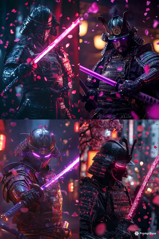 Edo Circuit Ronin Cyberpunk Samurai