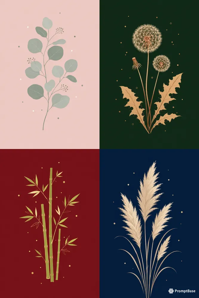 Botanical Plant Poster Art