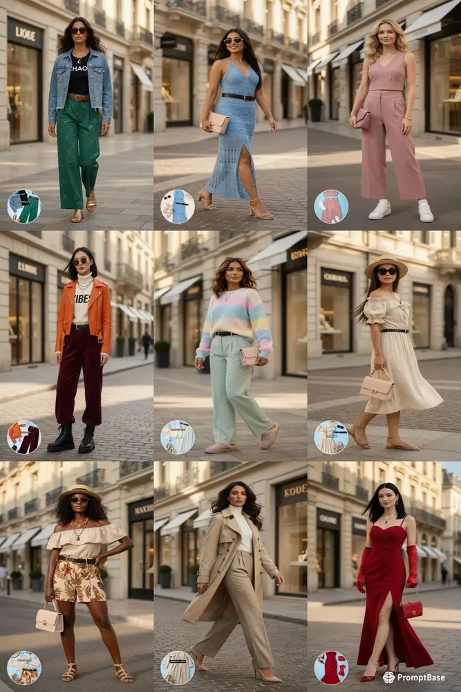 Realistic Women In Ref Look Fashion