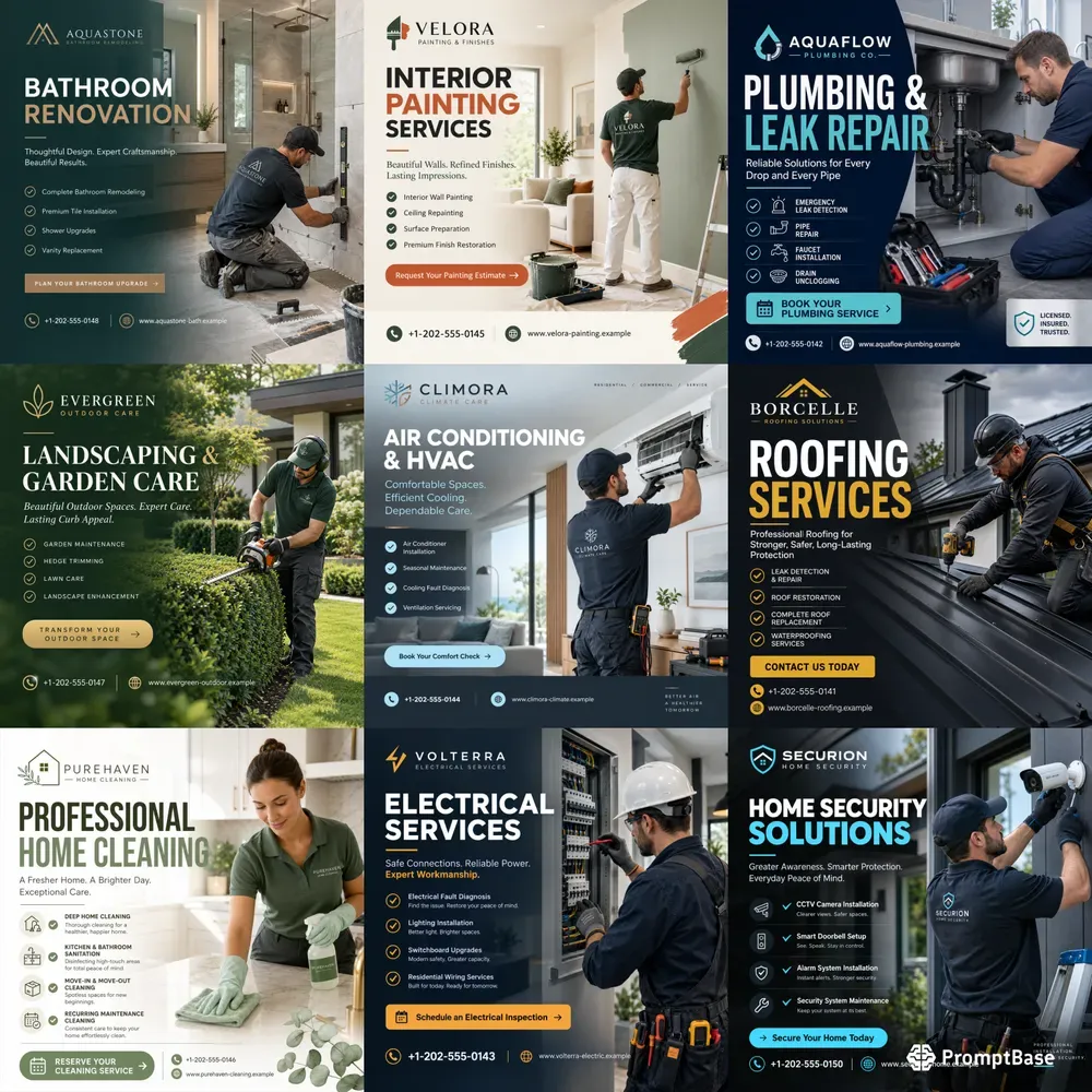 Professional Home Services Ad Creator