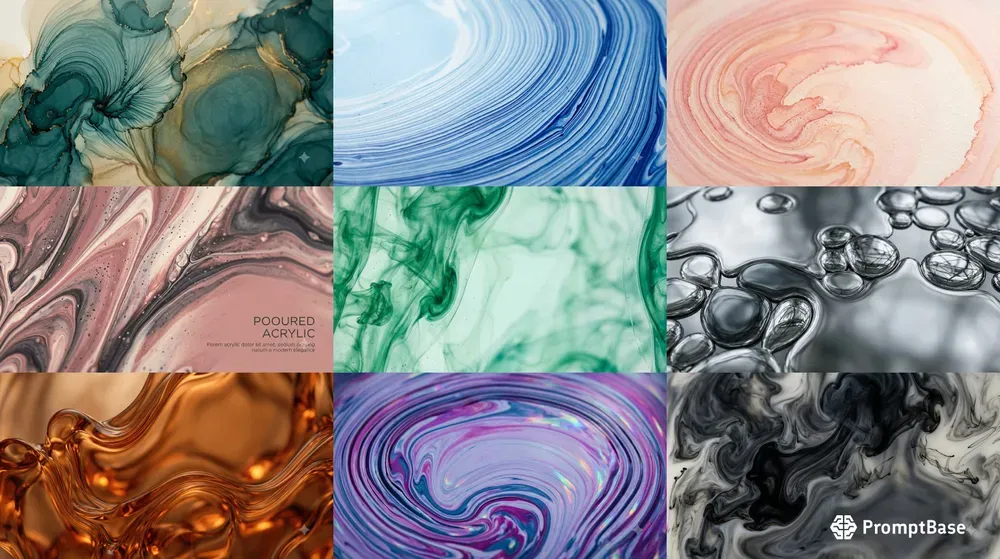 Abstract Liquid Flow Background Art