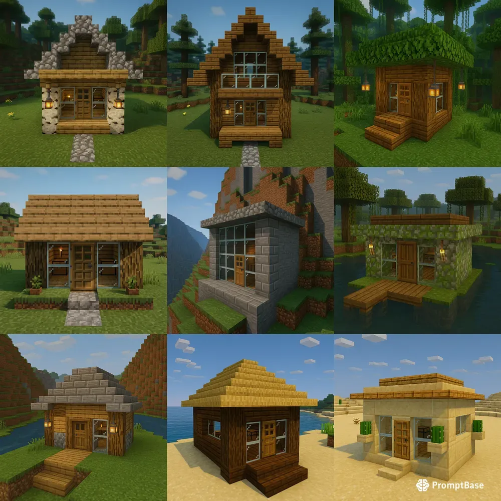 Modern Minecraft Starter House Designs