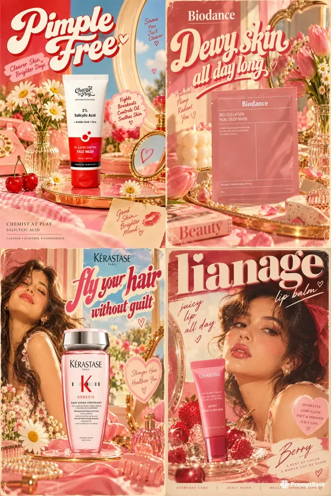 Retro Beauty Ad Generator