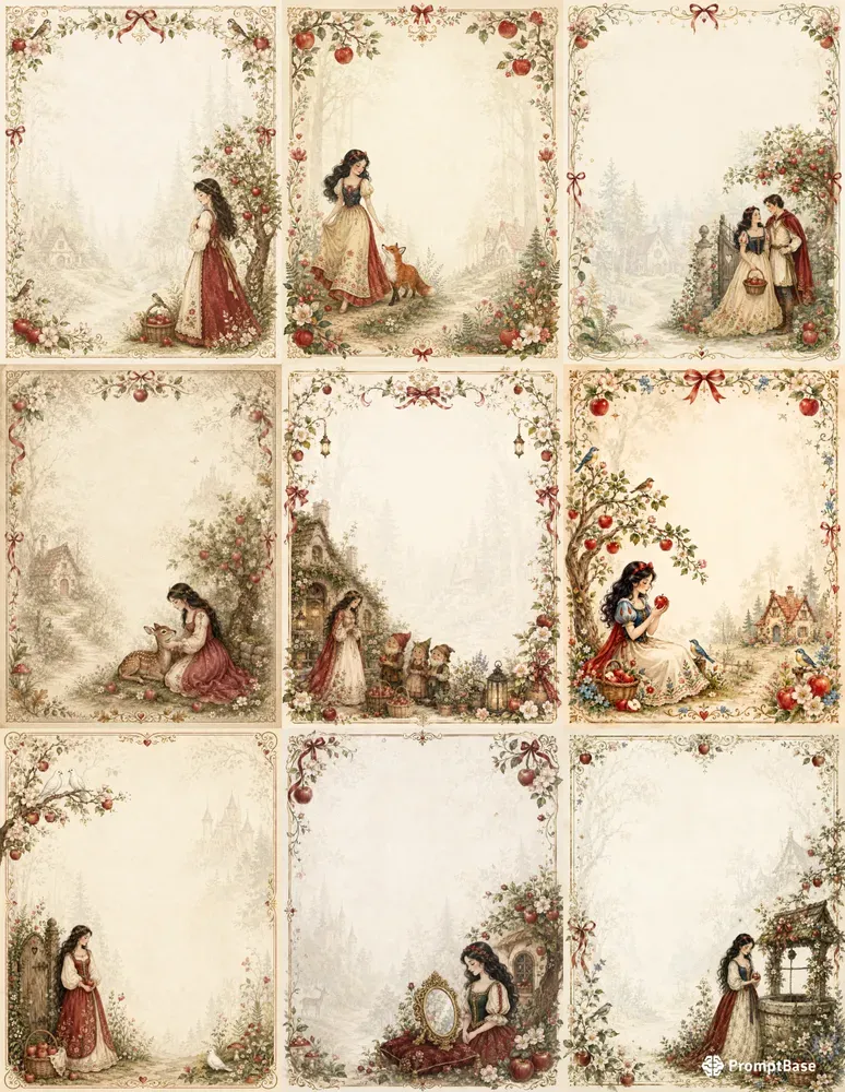 Apple Princess Journal Pages