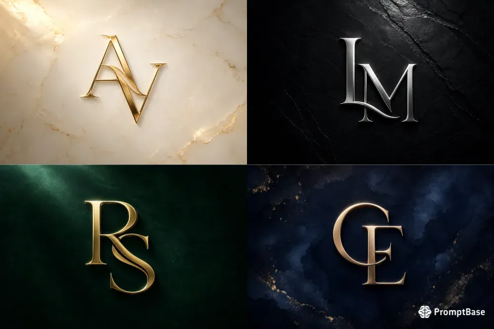 Luxury Monogram Logo Animations