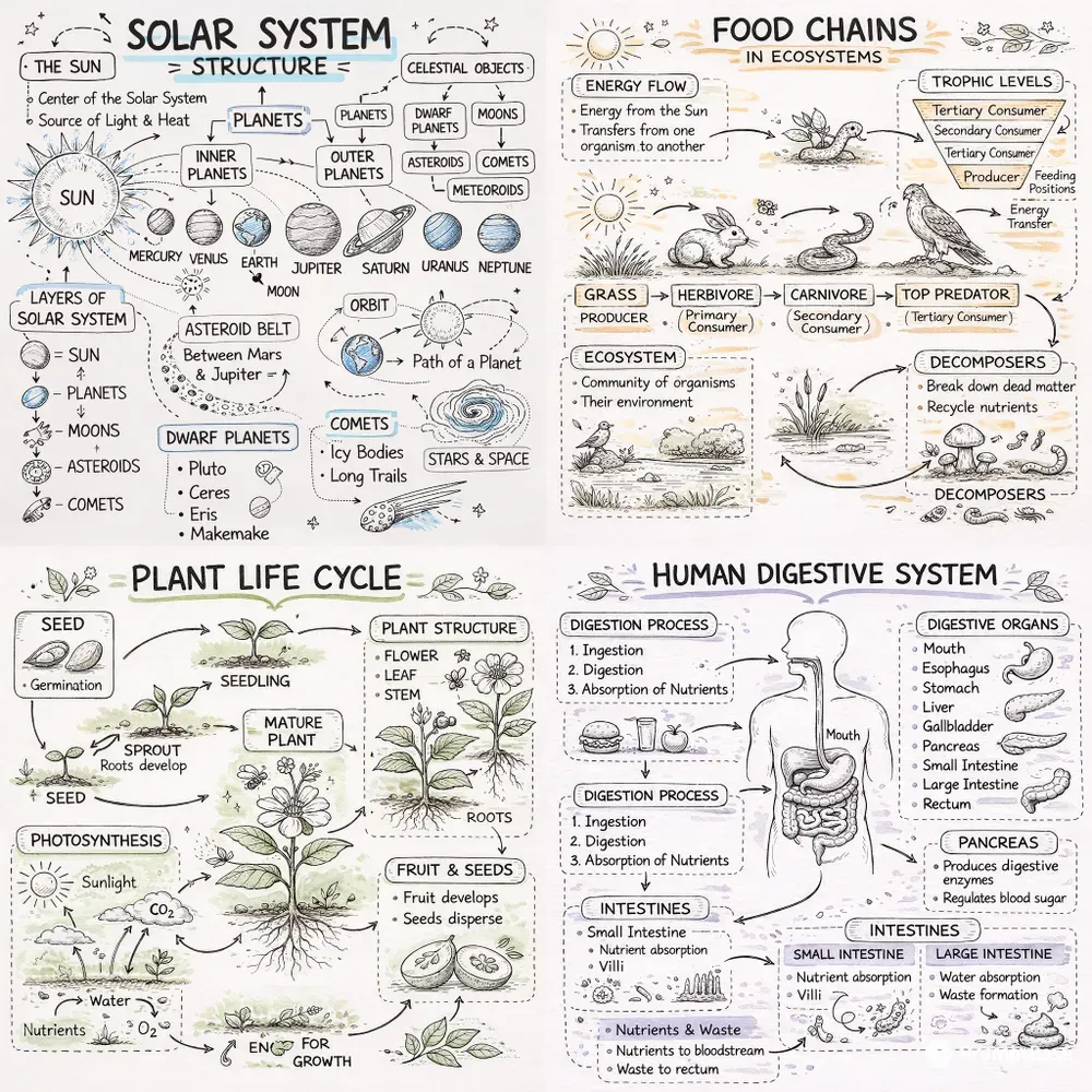 Academic Doodle Study Page Generator
