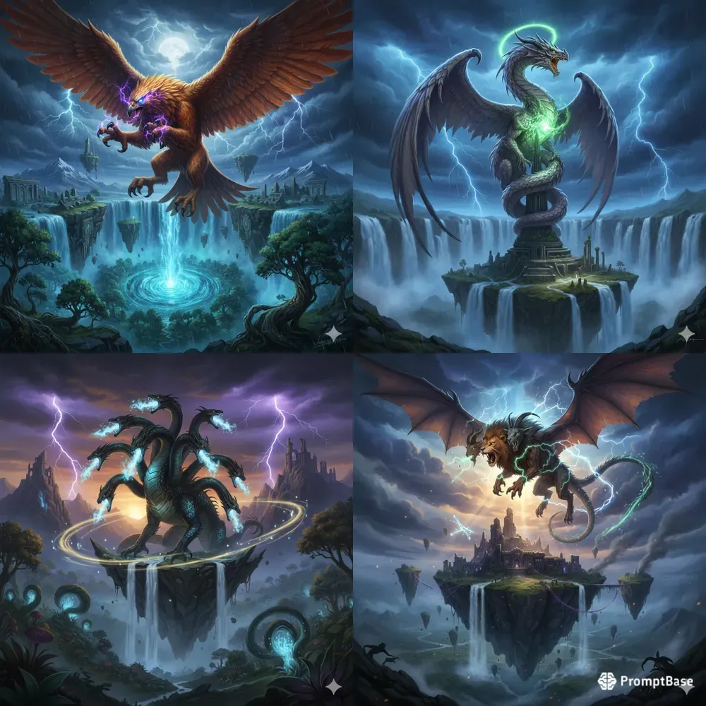 Epic Mythical Creature Poster Generator