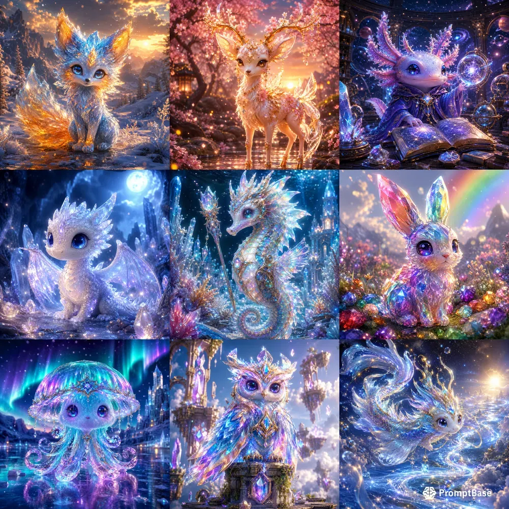 Crystal Fantasy Creature Collections
