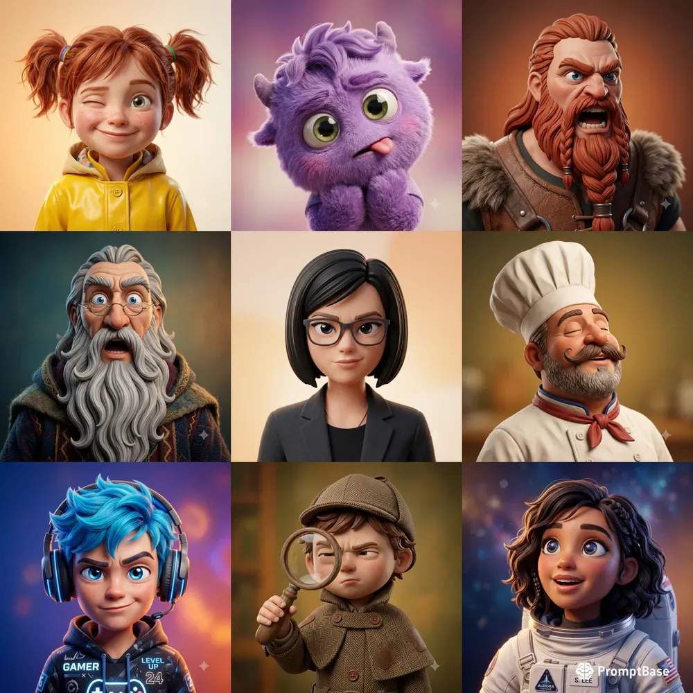 Expressive 3D Cartoon Portraits