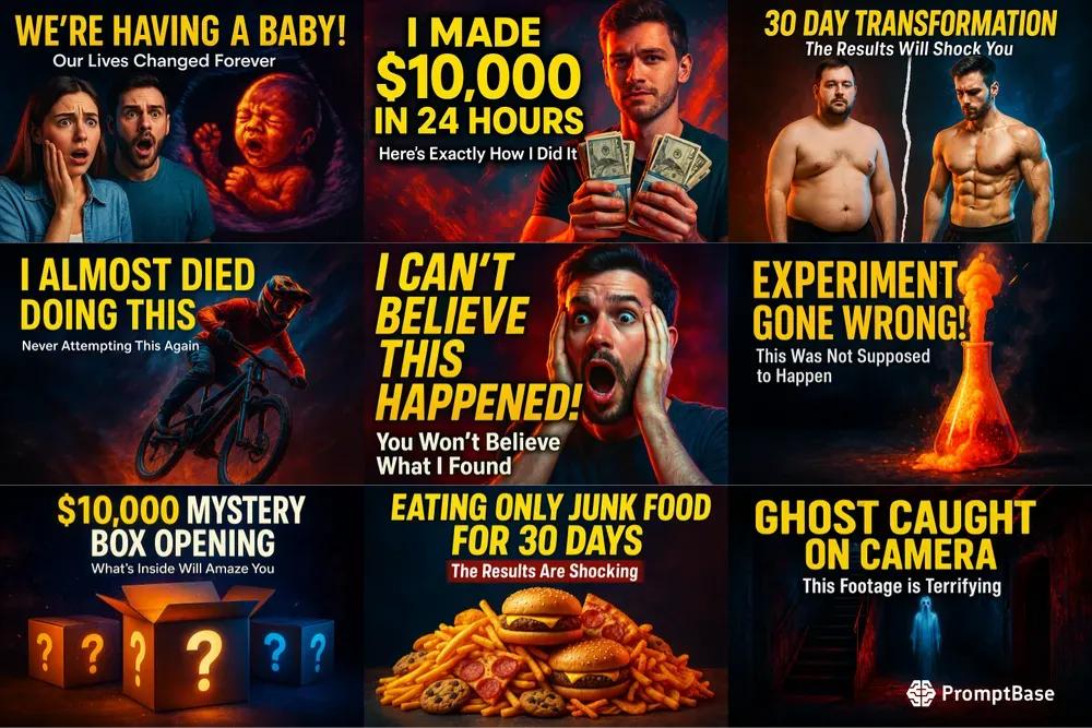 Viral YouTube Video Thumbnail Designs
