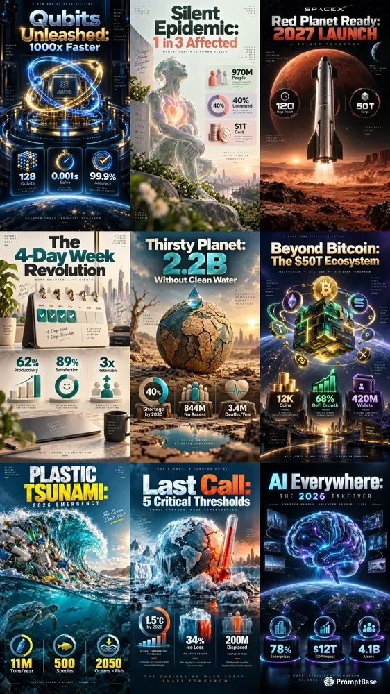 Cinematic 3D Infographic Posters