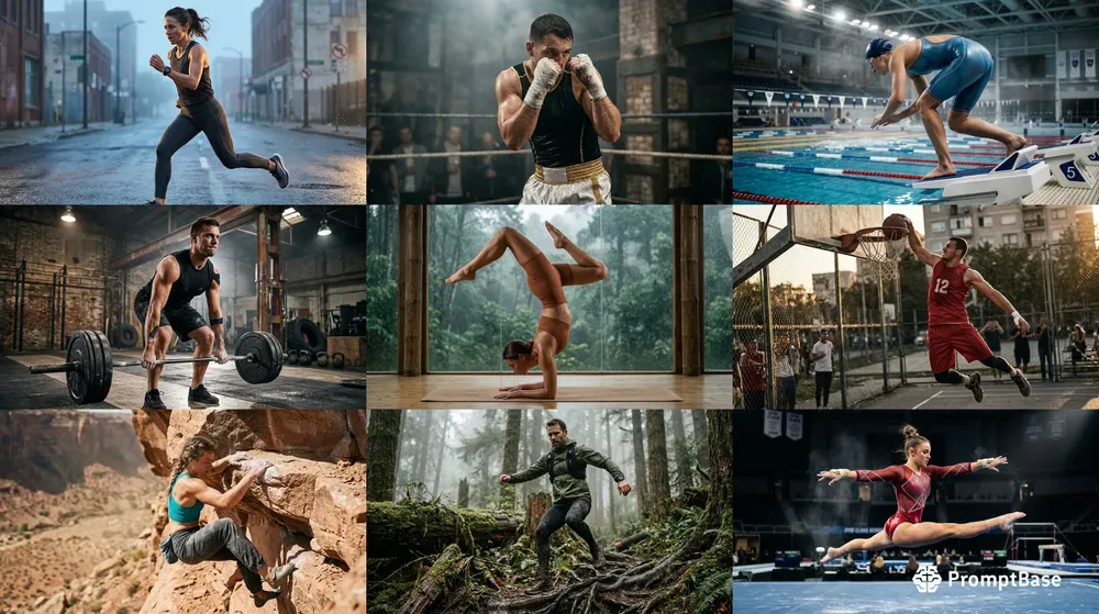 Cinematic Athletic Wear Campaigns