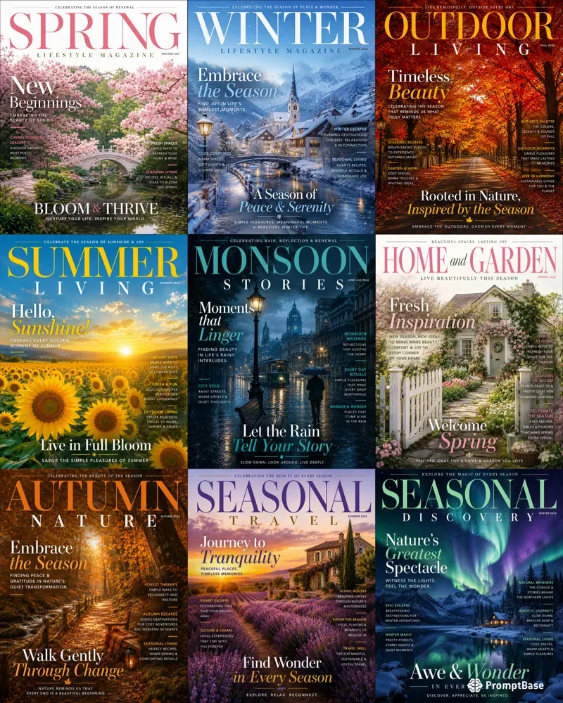 Seasonal Magazine Cover Collections