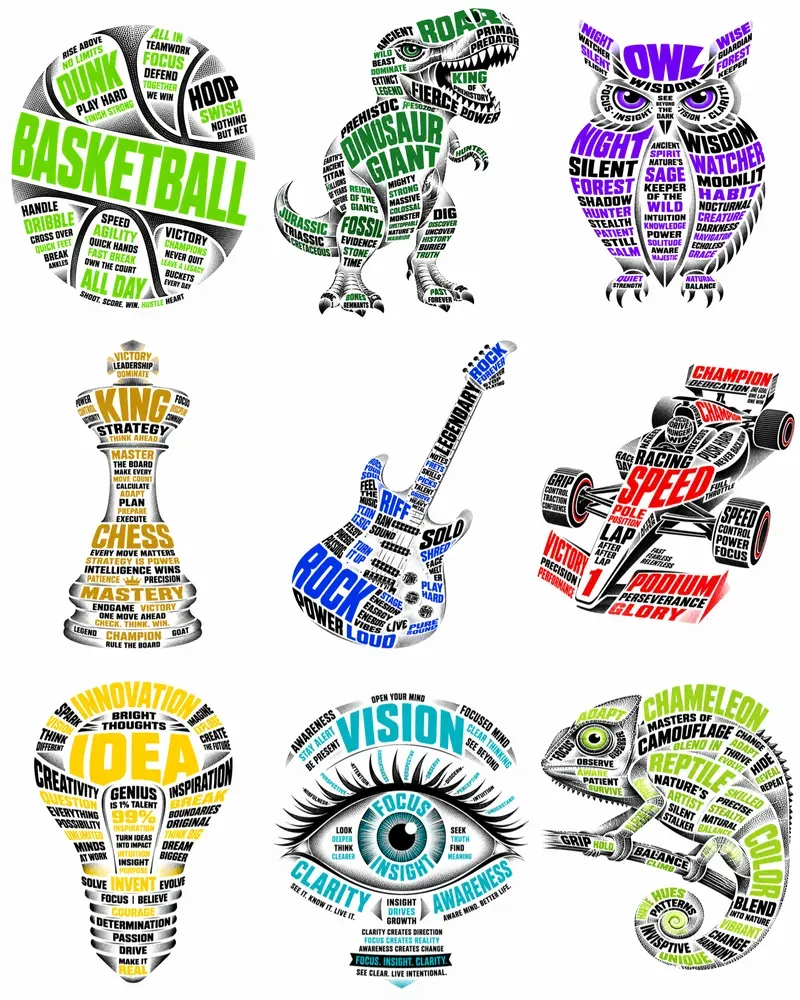 Typographic Illustrations