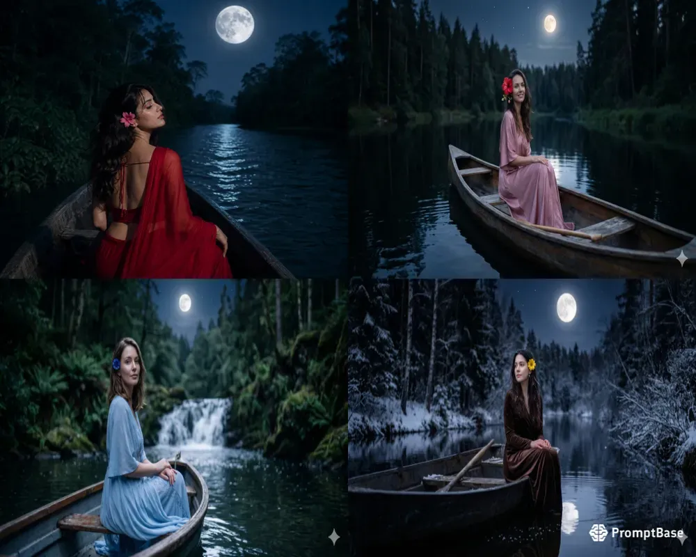 Moonlight River Forest Portraits