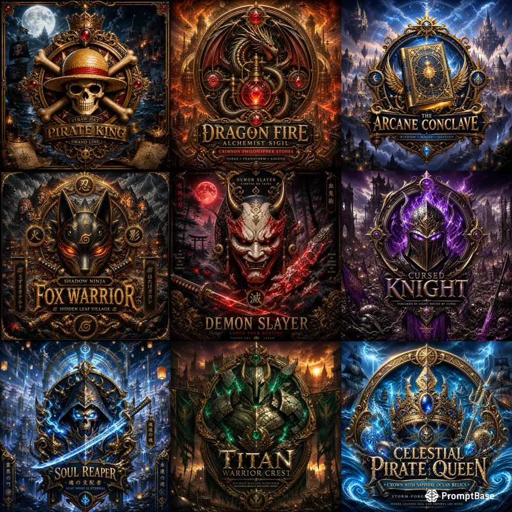 Epic Anime Character Posters