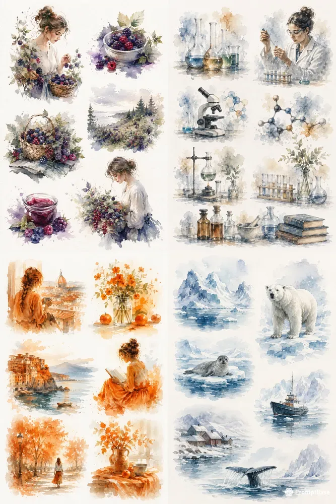 Watercolor Worlds