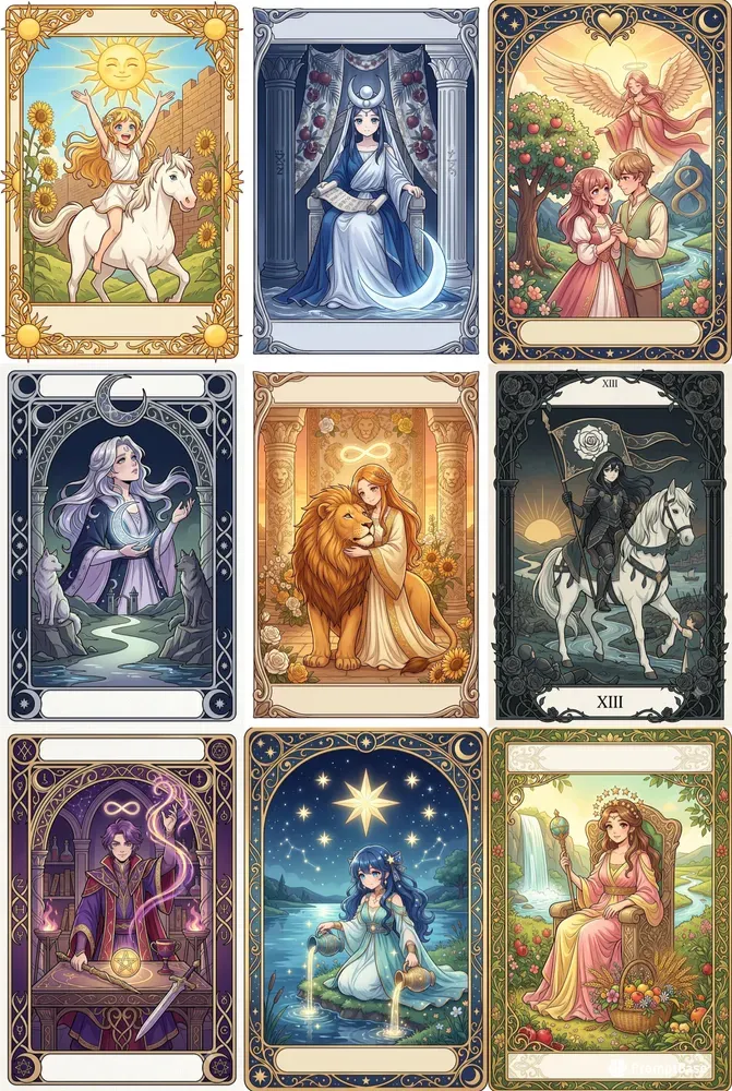 Anime Tarot Card Art Studios