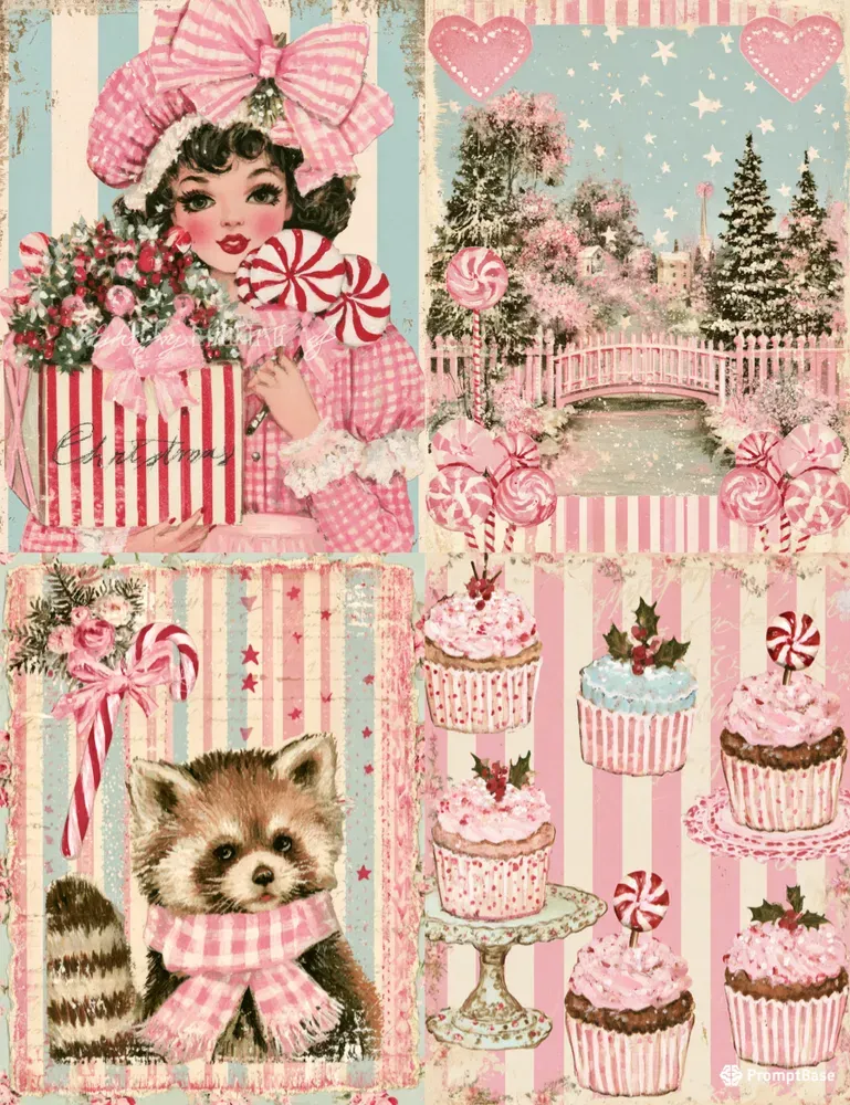 Candy Cane Clubhouse Junk Journals