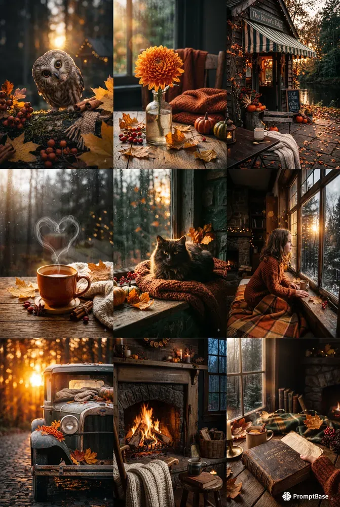 Cozy Autumn Vignette Photography