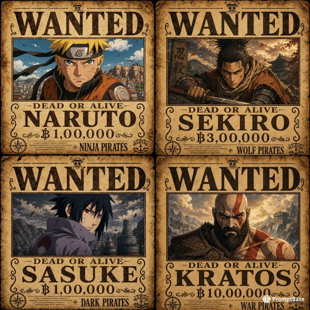One Piece Bounty Posters