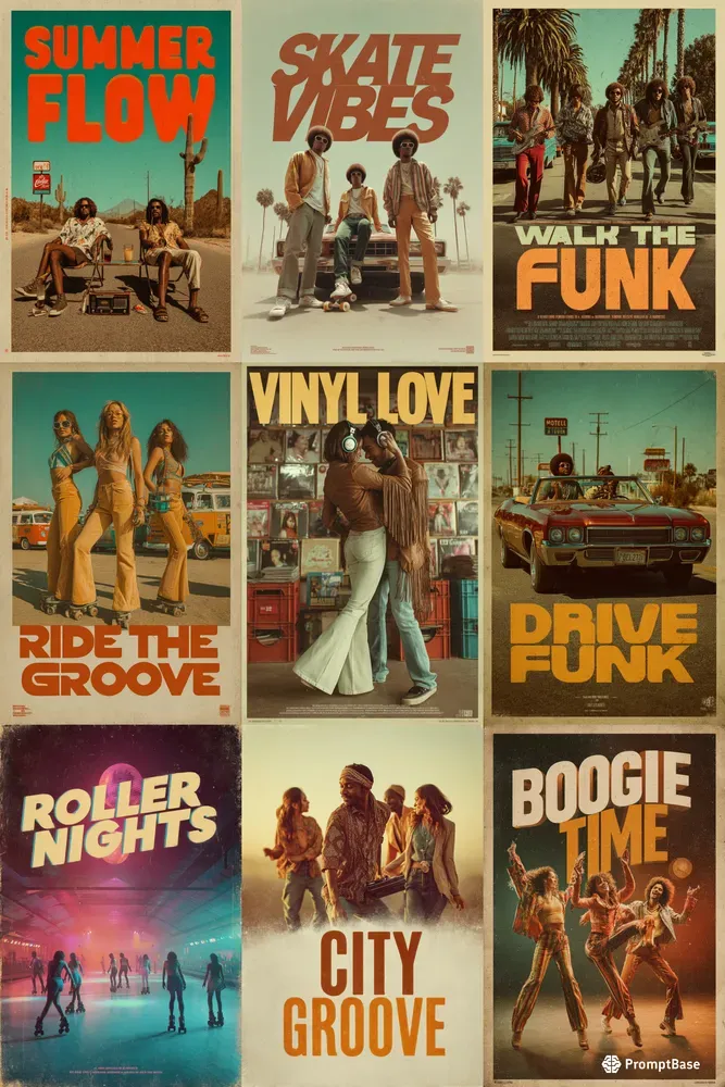 Retro Posters 70s Funk Inspired