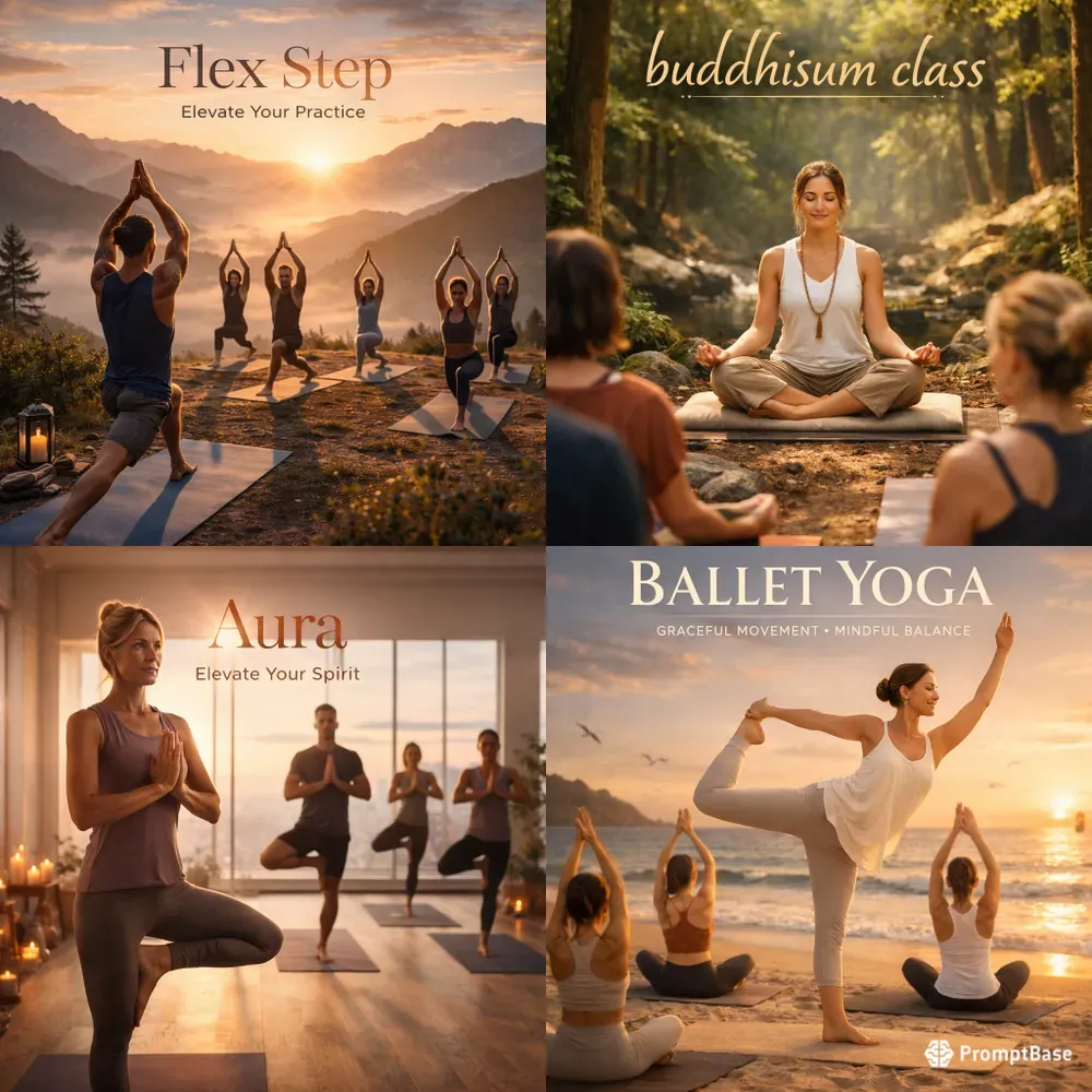 Yoga Class Promotional Posters