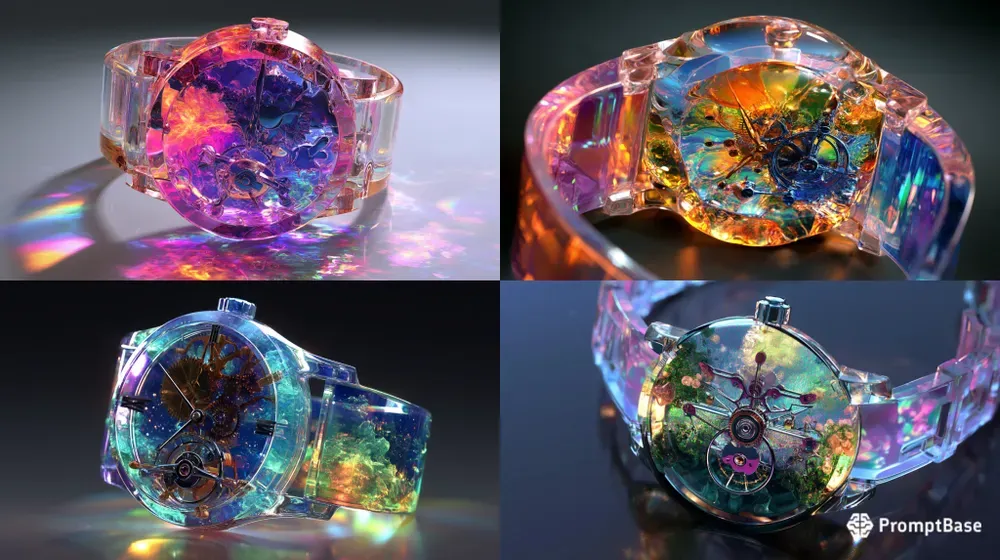 Luxury Iridescent Opal Watches