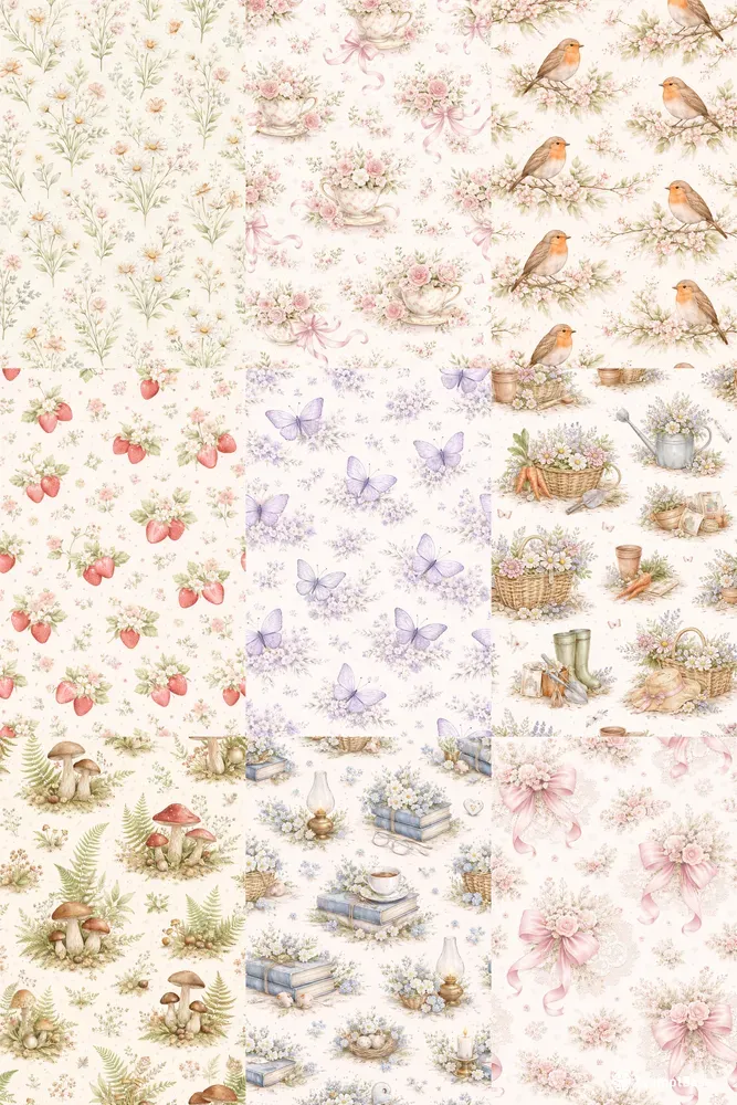 Cottagecore Seamless Patterns
