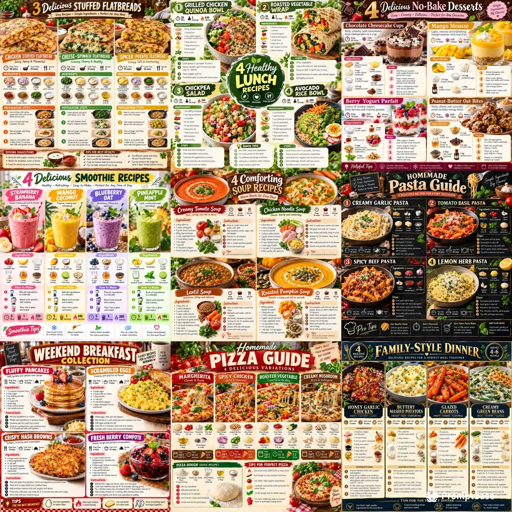 Premium Recipe Infographic Packs