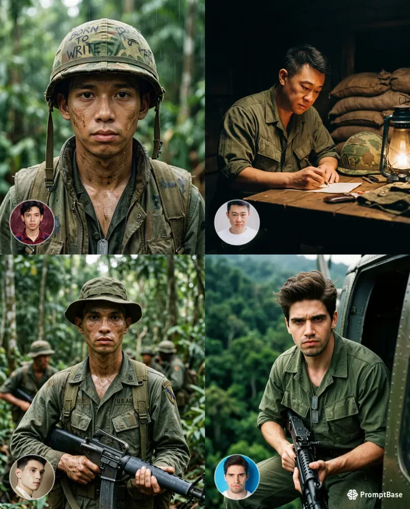 Vietnam Us Soldiers Exact 8in1
