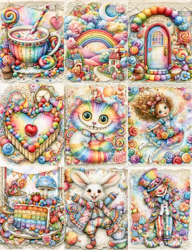 Alice In Candy Wonderland Junk Journals