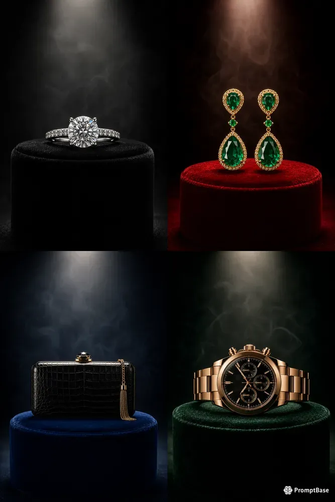 Luxury Fashion Jewelry Velvet Pedestals