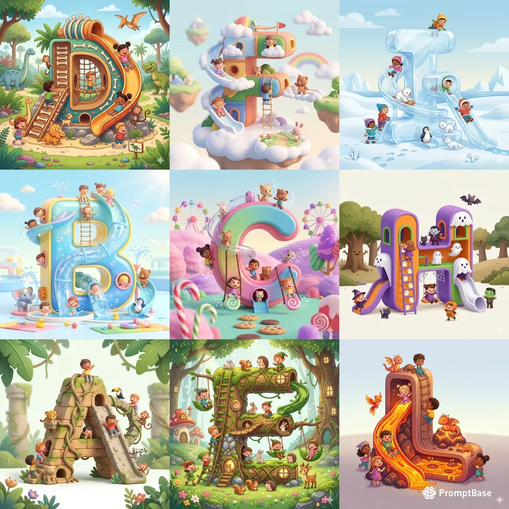 Kids 3D Alphabet Playgrounds
