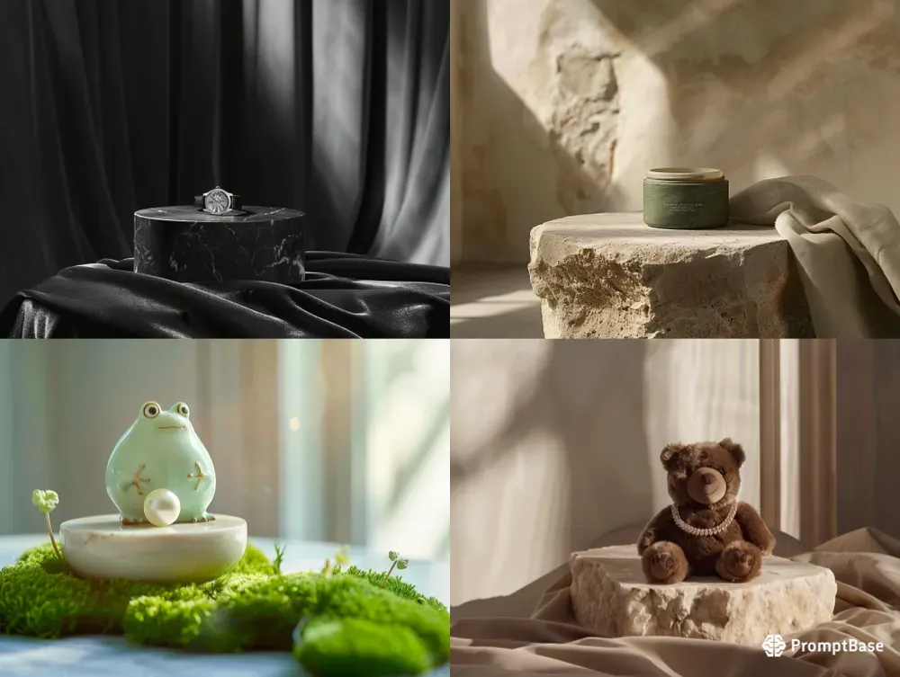 Vogue Aesthetic Allinone Product Podiums