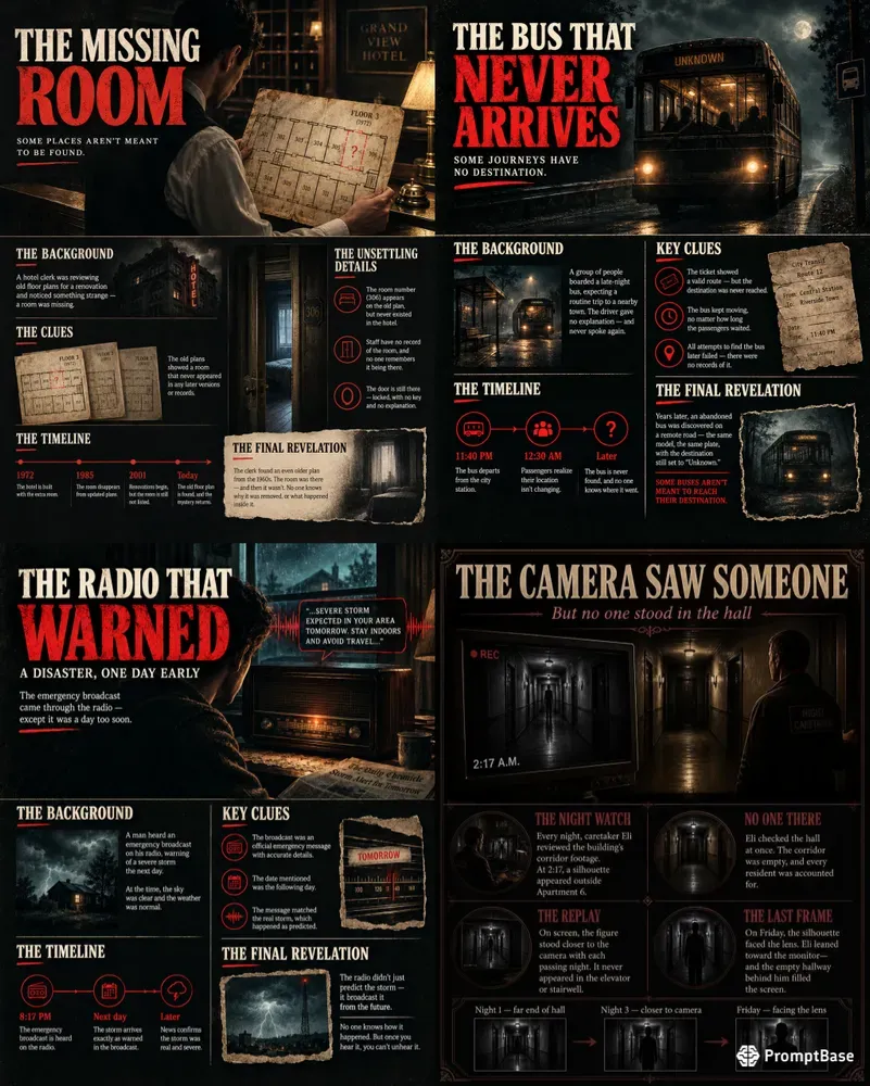 Horror Case Files Infographics