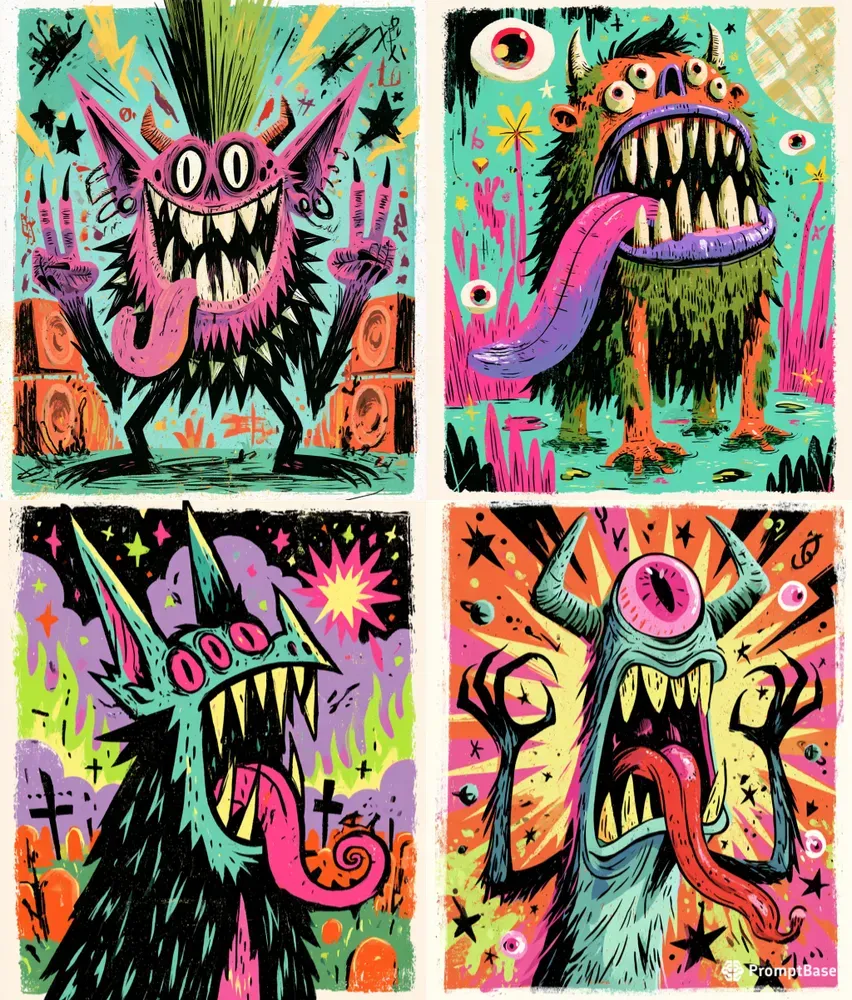 Psychedelic Punk Monsters