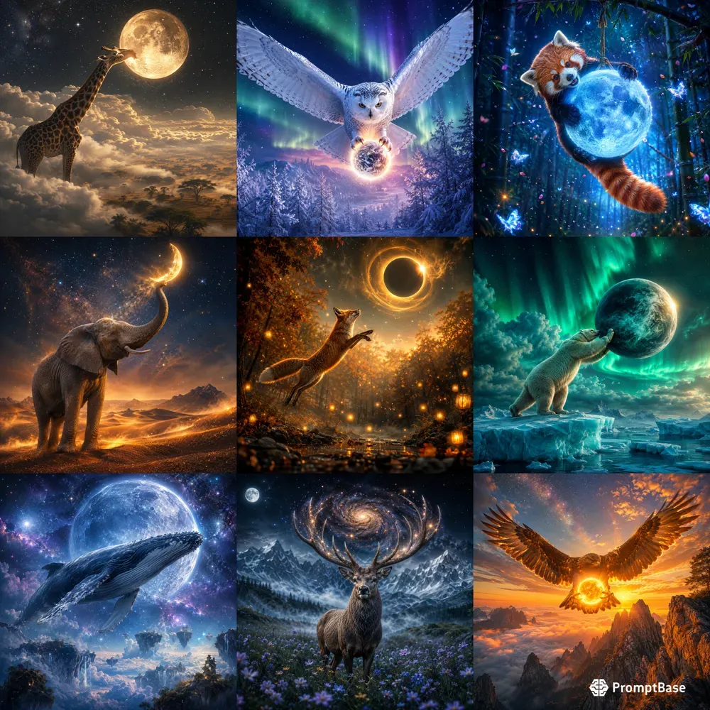 Surreal Celestial Animal Photography
