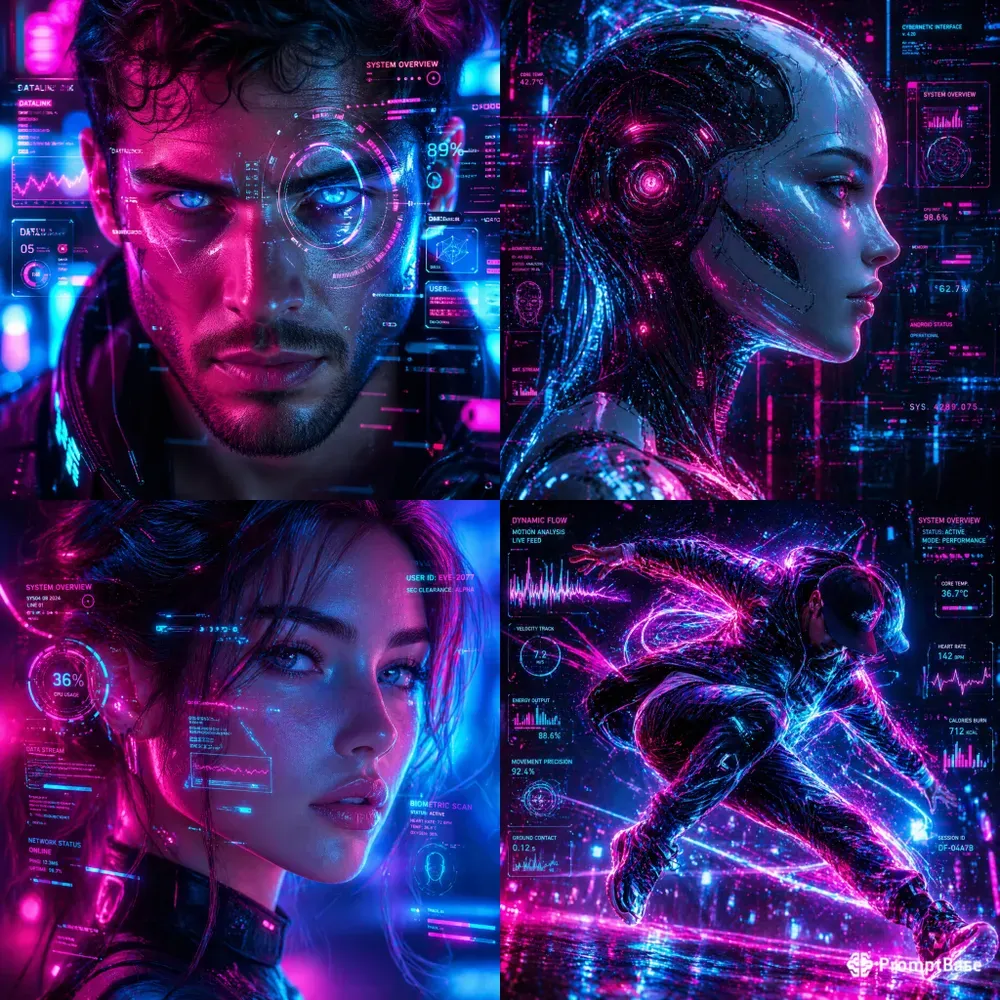 Cyberpunk Neon Portraits