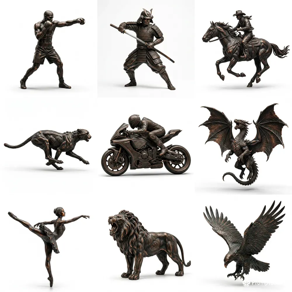 Bronze Sculptures HD Any Subjects