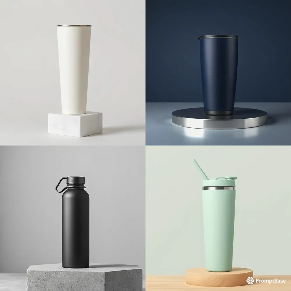 Stainless Steel Tumbler Pod Mockups