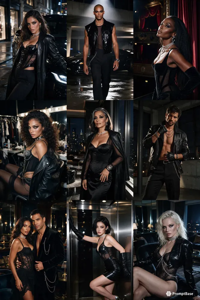 Luxury Glam Noir Photography