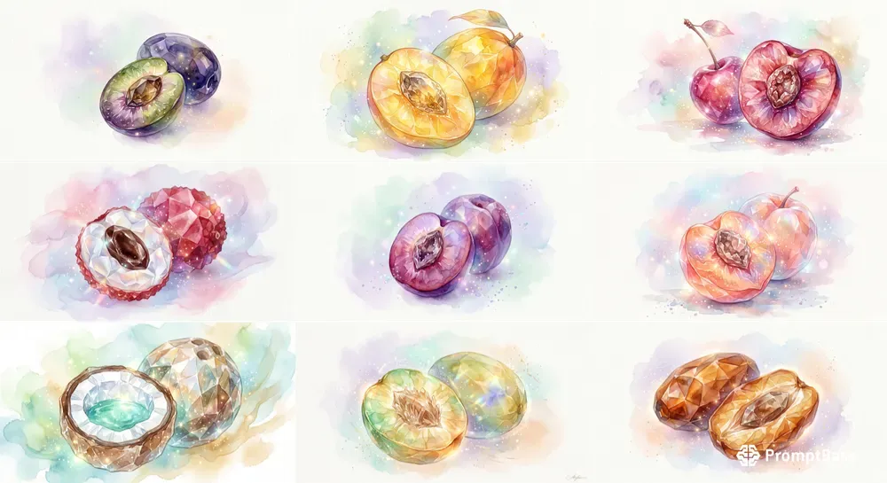 Dreamy Crystal Drupe Fruits