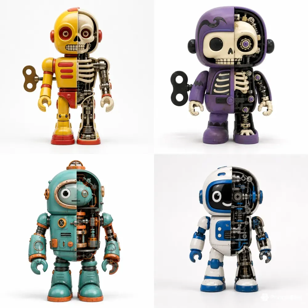 Split Toy Robots