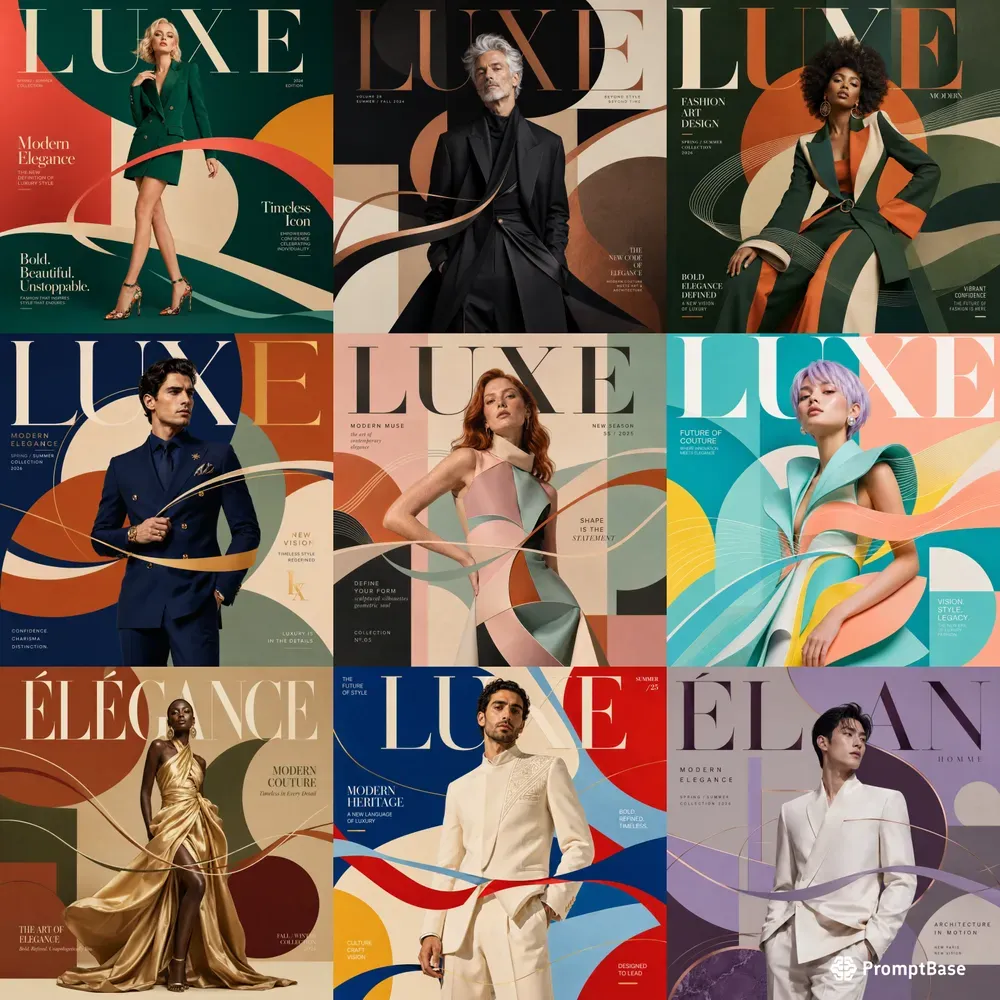 Luxury Fashion Geometry Editorials